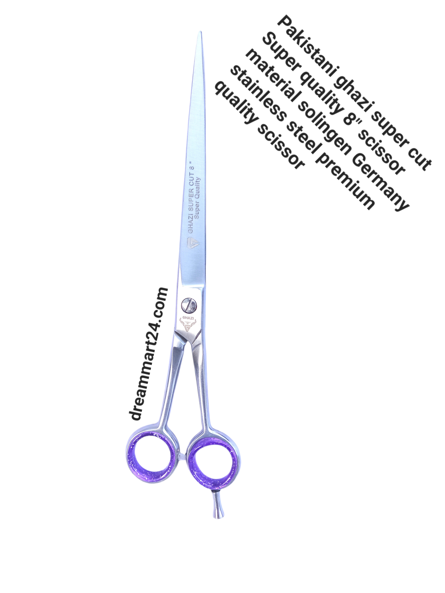 Pakistani ghazi super cut Super quality 8" scissor material solingen Germany stainless steel premium quality scissor