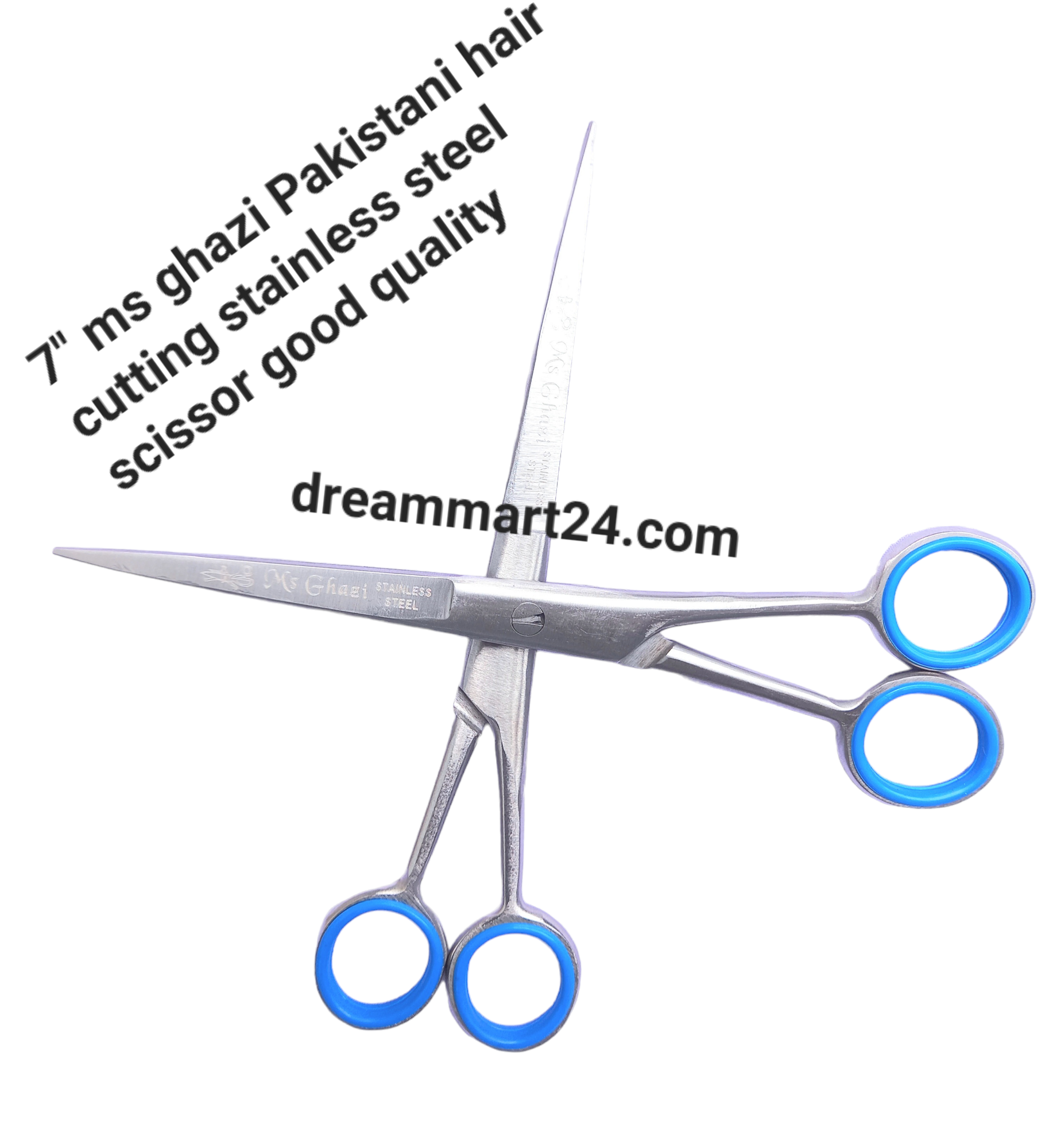 7" hair cutting Pakistani scissor stainless steel premium quality
