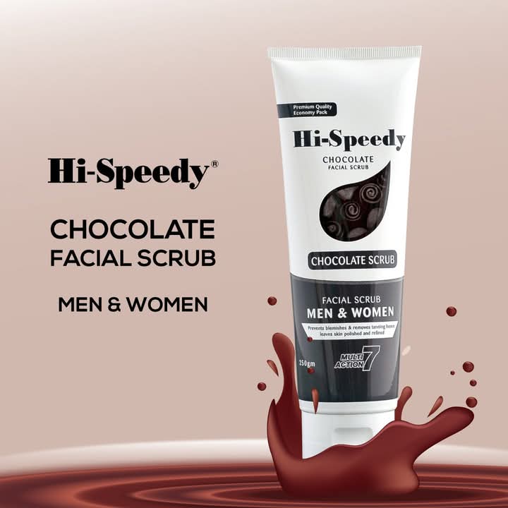 Hi-Speedy chocolate facial scrub men & women 250g