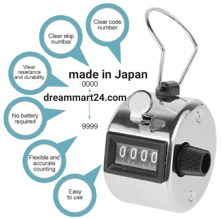 4 Digit Digital Tasbeeh japani stainless steel premium quality tasbi
