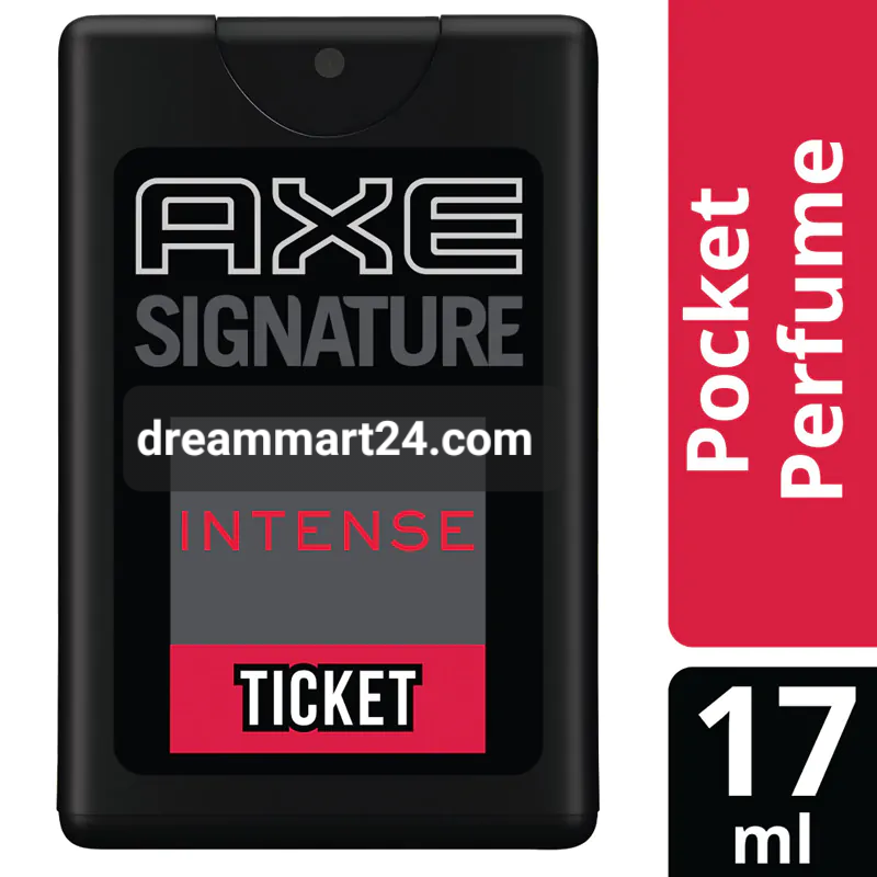 Axe Signature Pocket Ticket Intense Body Perfume is a compact, 17ml