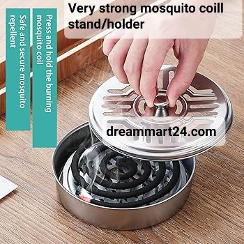 1 pcs very strong Mosquito Coil stand/Holder Stainless Steel Mosquito Incense Holder for home Outdoor Travel